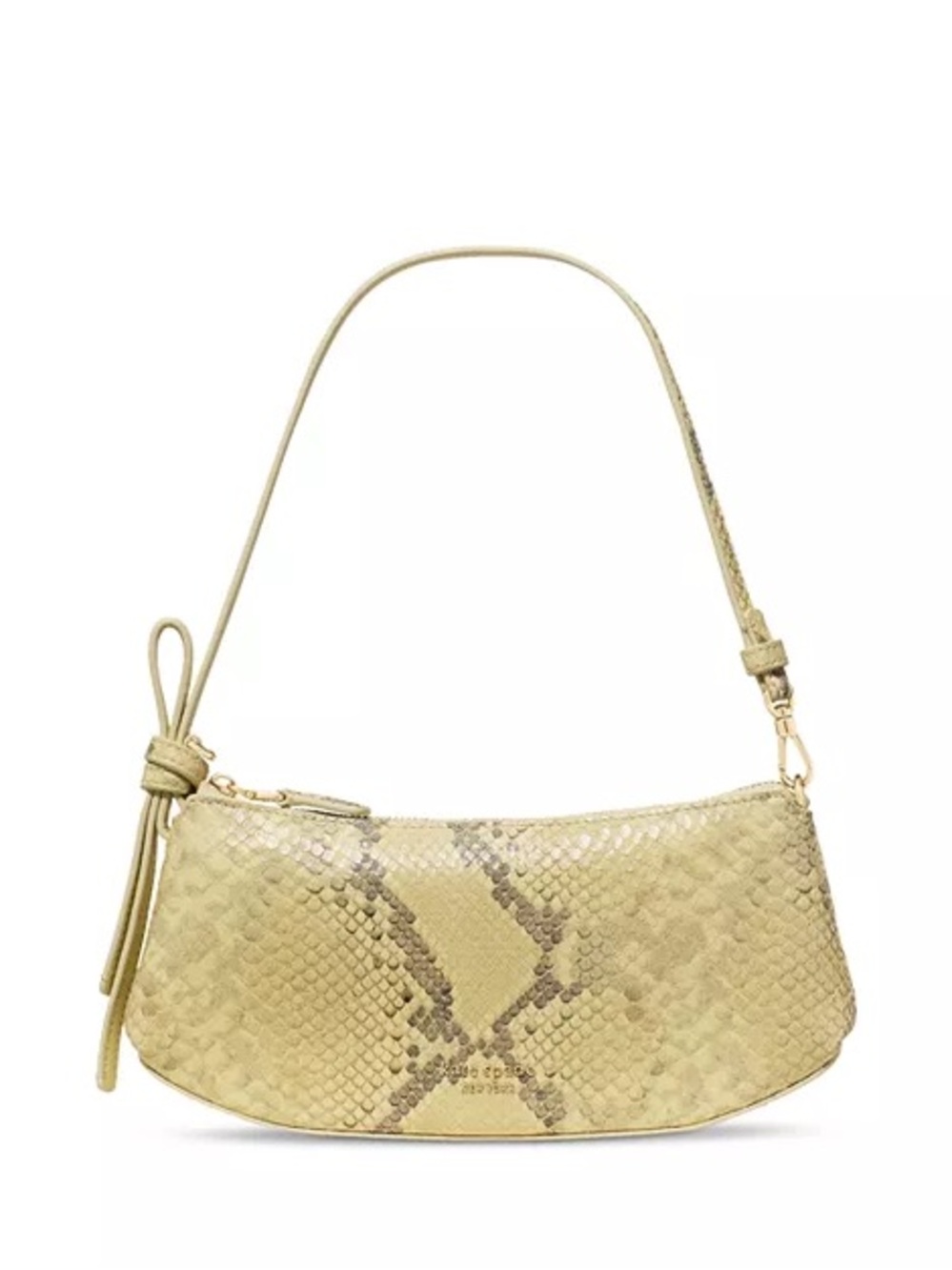 kate spade Yellow Snakeskin-Effect Shoulder Bag